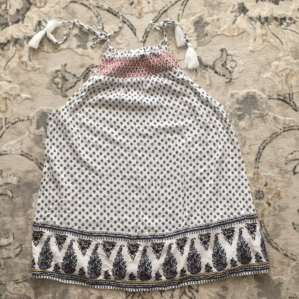 Old Navy Boho Tie Strap Top Womens Size L